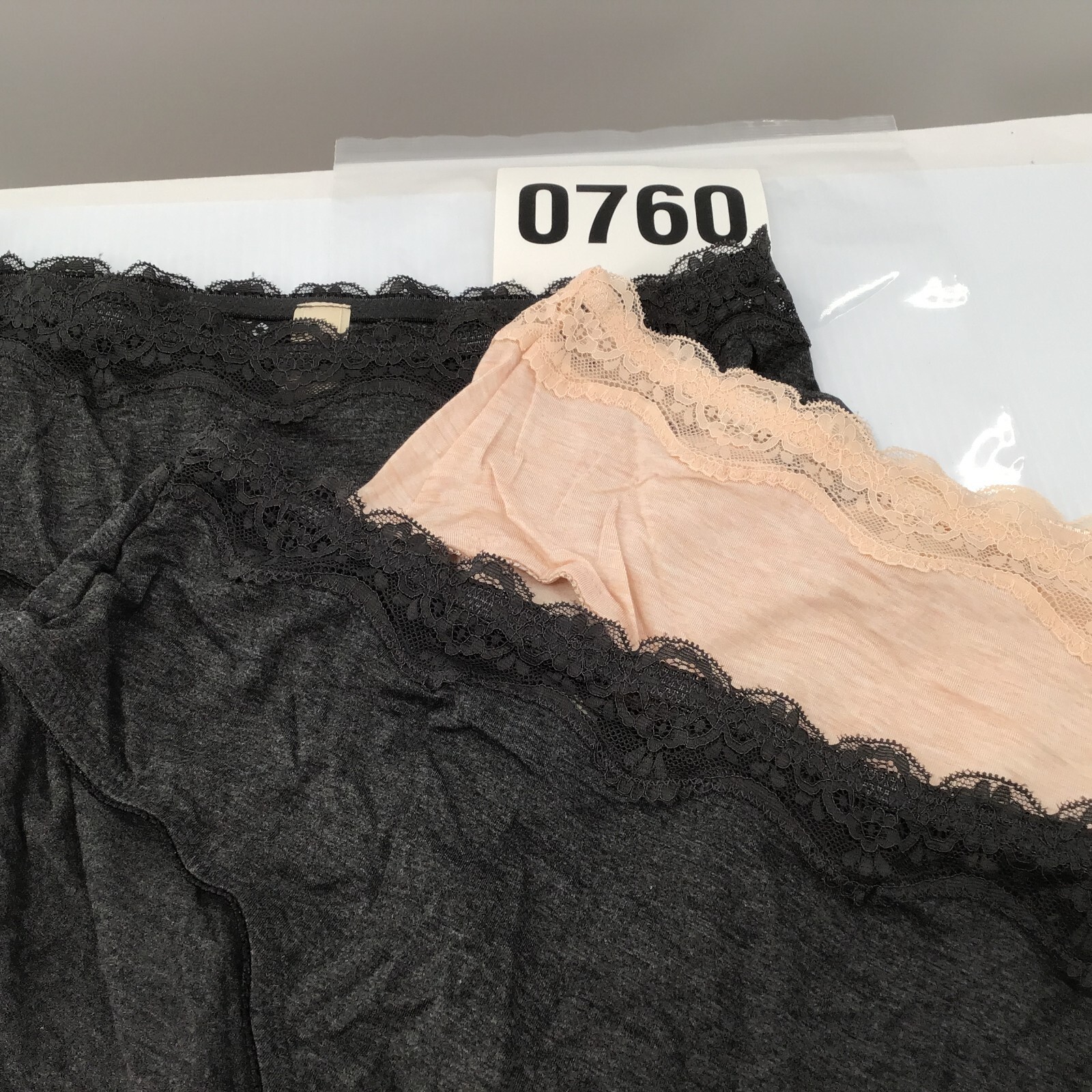 7 Pair -Rhonda Shear Style # 4227, 7 Pair, LARGE, Blue, Black, Peach & Charcoal
