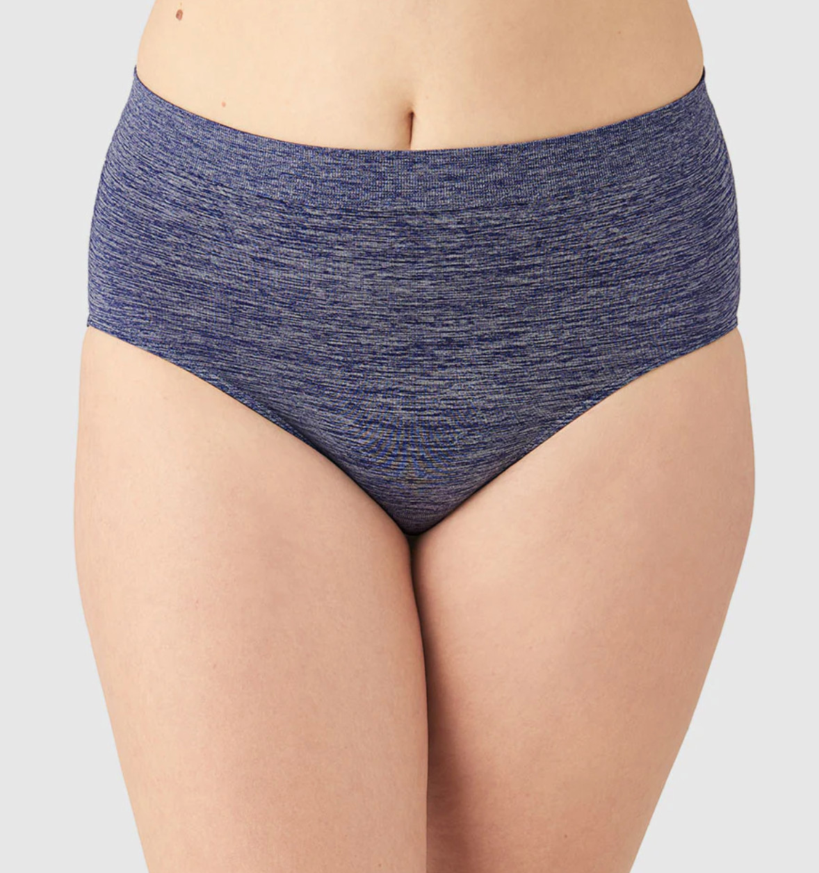 Wacoal SMALL (Size 5) B-Smooth Full Seamless Brief Panty NWOT 838175 HeatherBlue