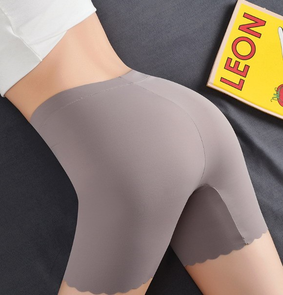 Women Legging High Waist Ice silk Solid Plus size Safety Underpants 92161