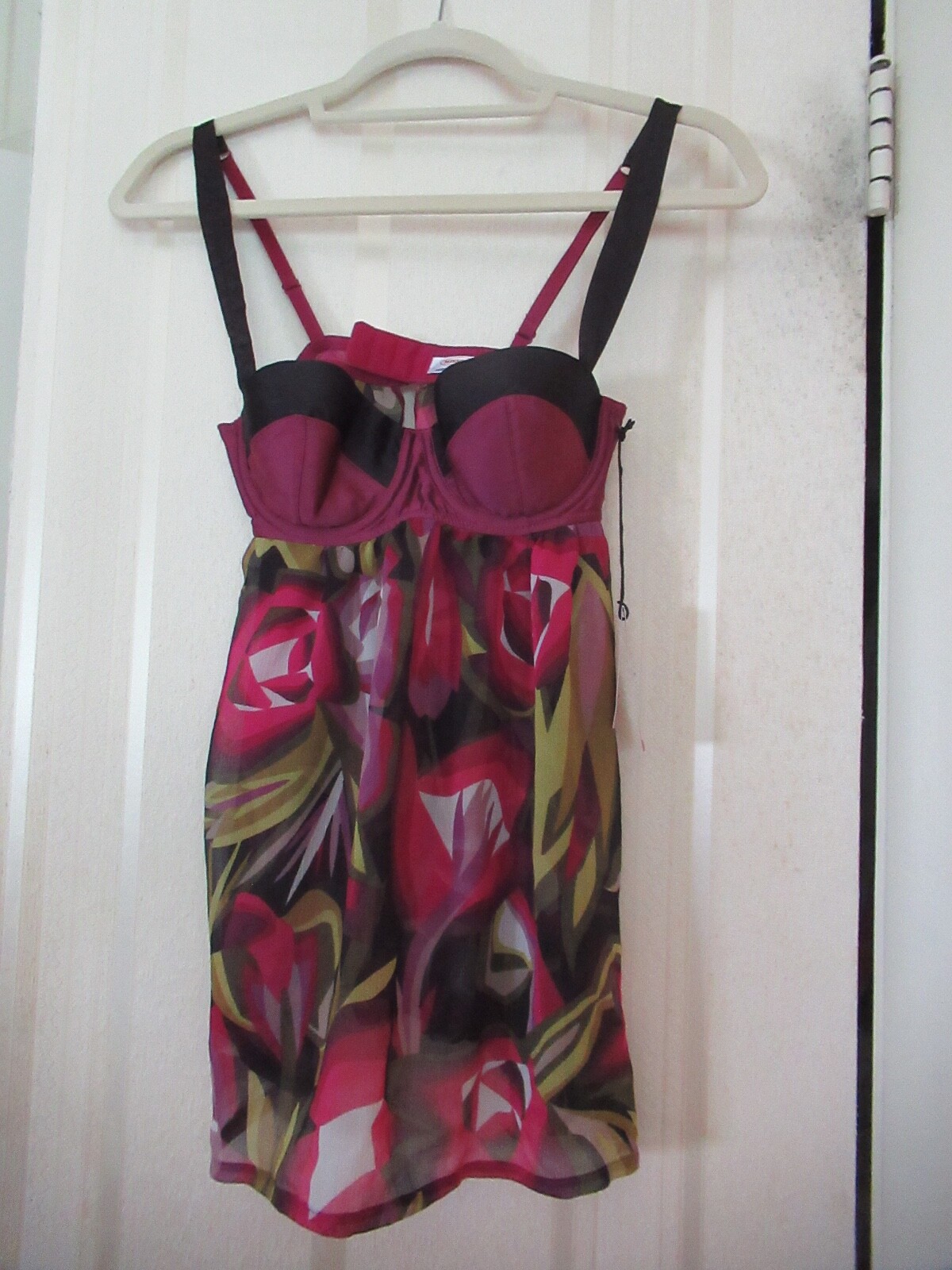 NWT Missoni for Target Babydoll/ Thong Set /Green, Purple, White/Blk- XS