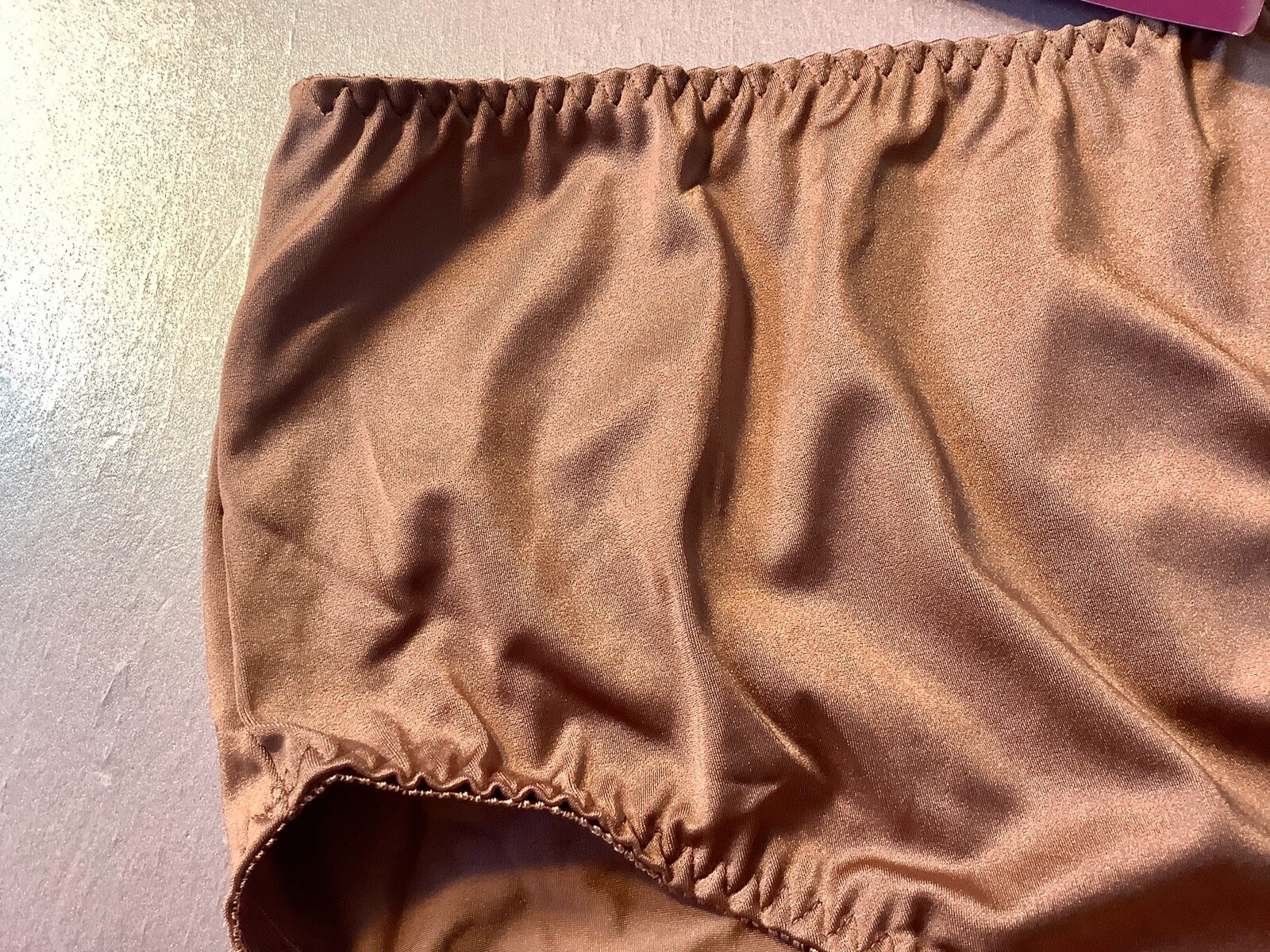 Women Panties,Brief Bikinis”Ilusion”Size L.Shiny Soft Silky Satin Floral Mexico