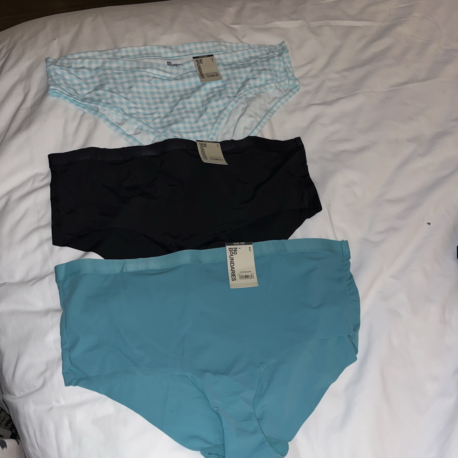 3 Pairs No Boundaries Briefs /hipster Panties Sz XXXL 22 sexy BB & B Seamless
