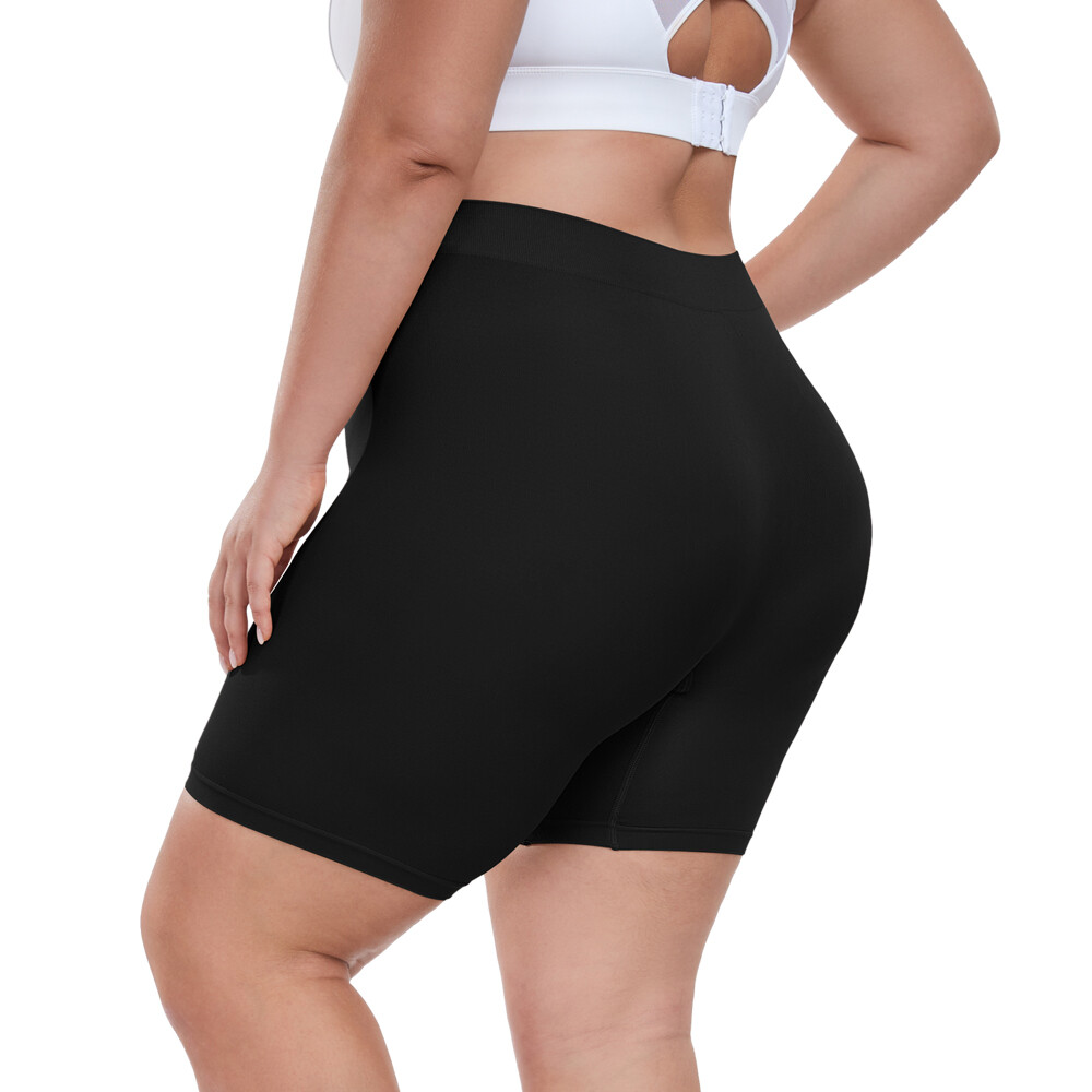 1/2 PCS Plus Size Seamless Shapewear Shorts Women Anti Chafing Boyshorts Panties