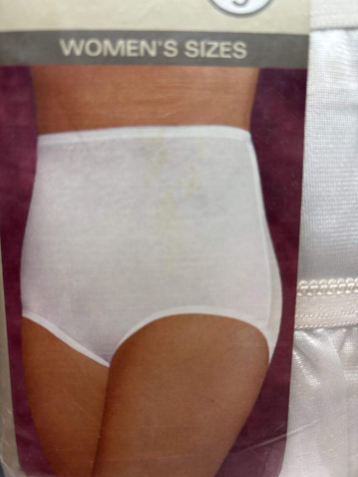 2 Underscore Nylon Briefs Panties Granny Panties VTG