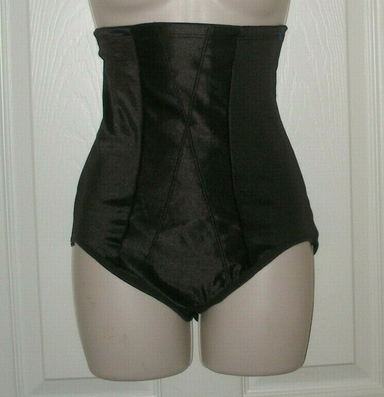 Underscore Women’s Medium BLACK Pantie Girdle High Waist Tummy Flatter Fibers