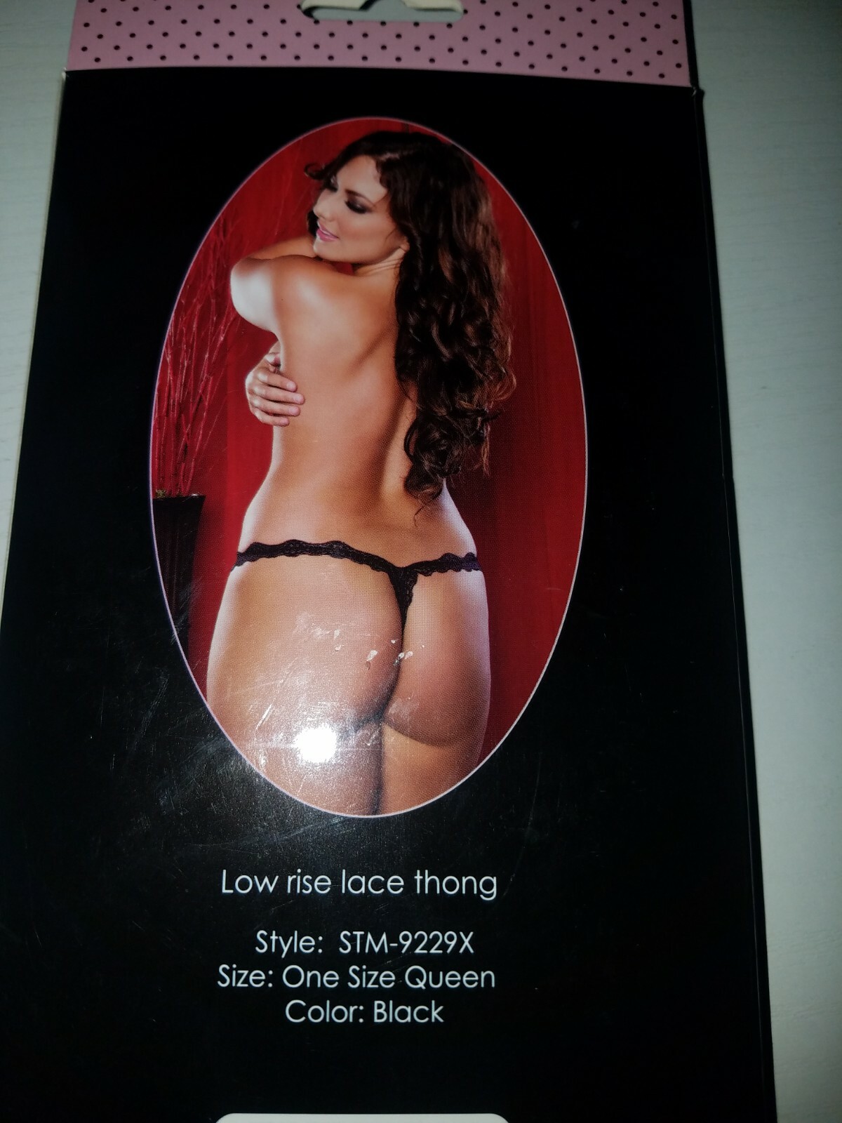 Seven till Midnight Queen Size Black Lace Thong *New*
