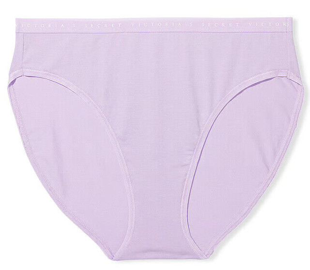 XS S M L XL XXL Lilac Purple Stretch Cotton Victorias Secret HighLeg Brief Panty