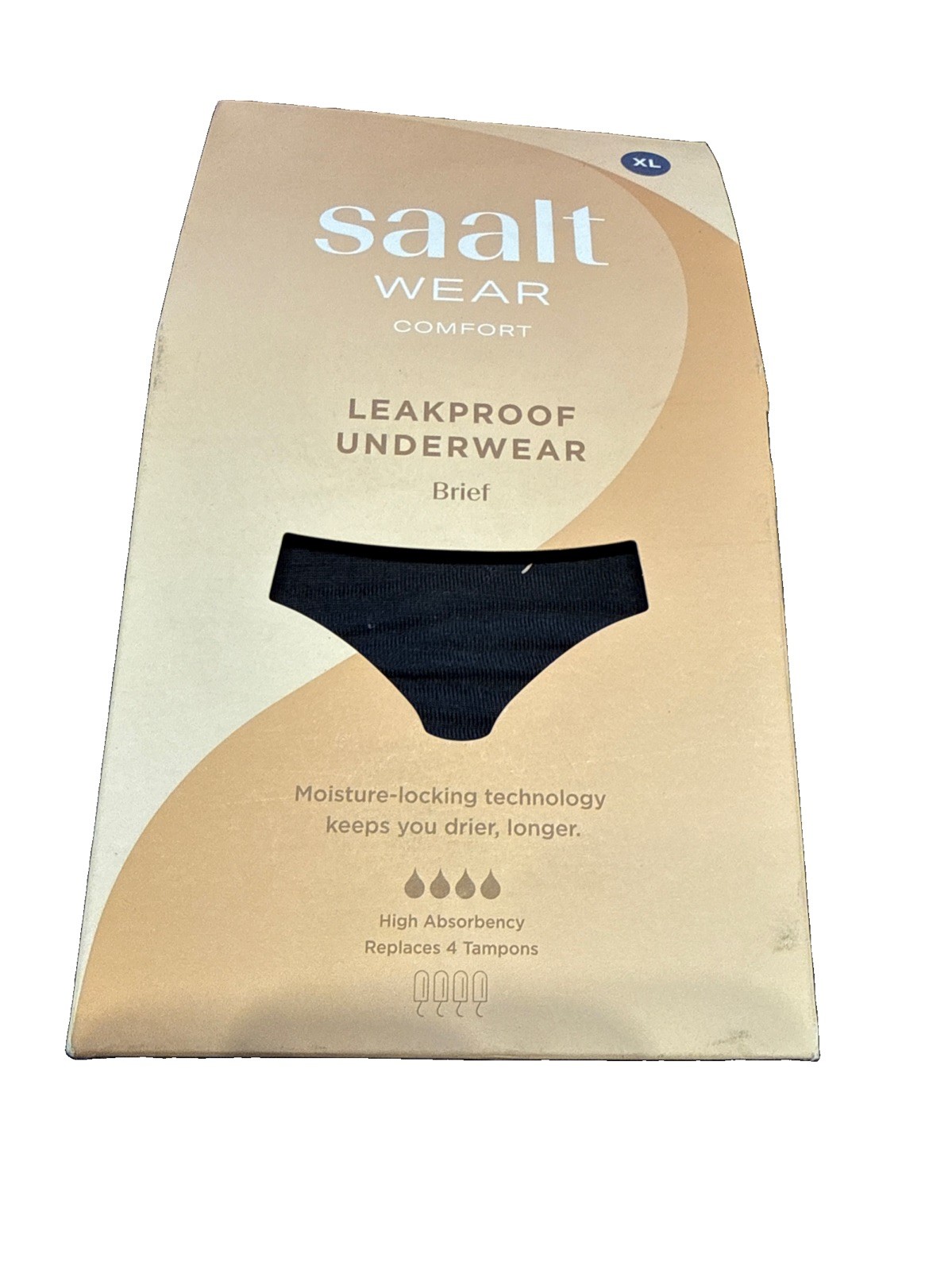 Saalt Heavy Absorbency Briefs Super Soft Modal Comfort Leak Proof Period