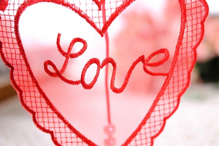 G String Pearl Crotch Heart Love Lace