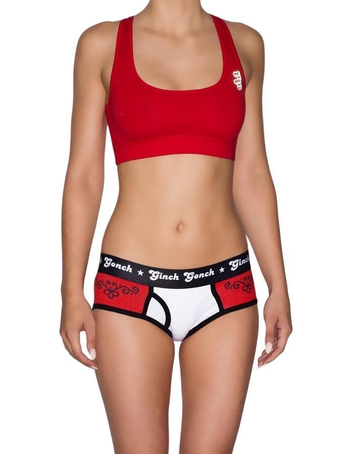 Ginch Gonch Women’s El Toro Boyfriend Briefs Cotton Blend Multicolor