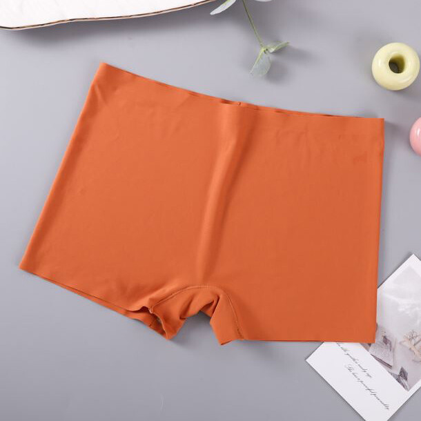 3 Packs Womens Seamless Boy Shorts Ice Silky Boxer Shorts Panties Underwear