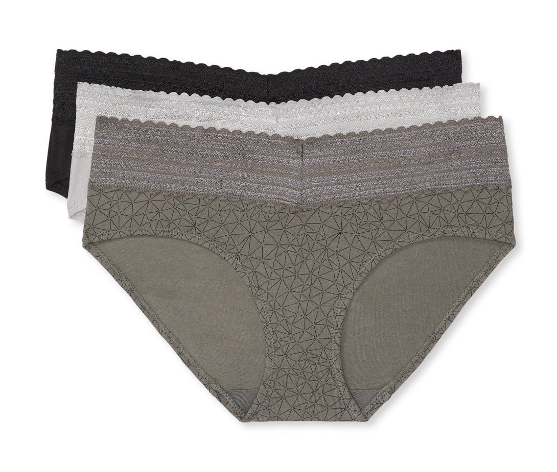 3 Pack Warners Comfort Waistband Hi Cut Panties Lace Cotton Sz XXXL