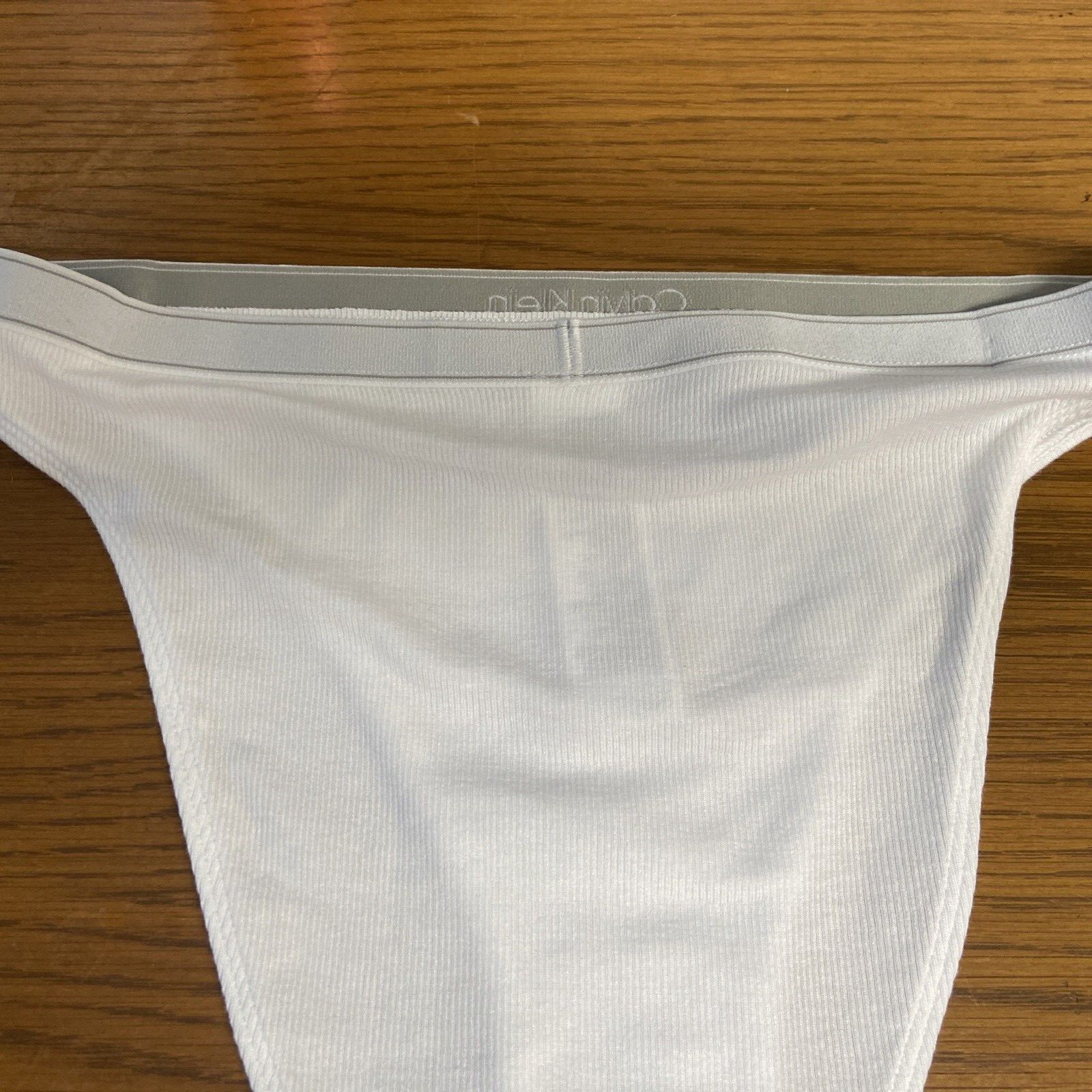 NWT Calvin Klein WOMEN’S(MEDIUM) Pure Ribbed Cheeky Bikini QF6443-110 BRAZILIAN
