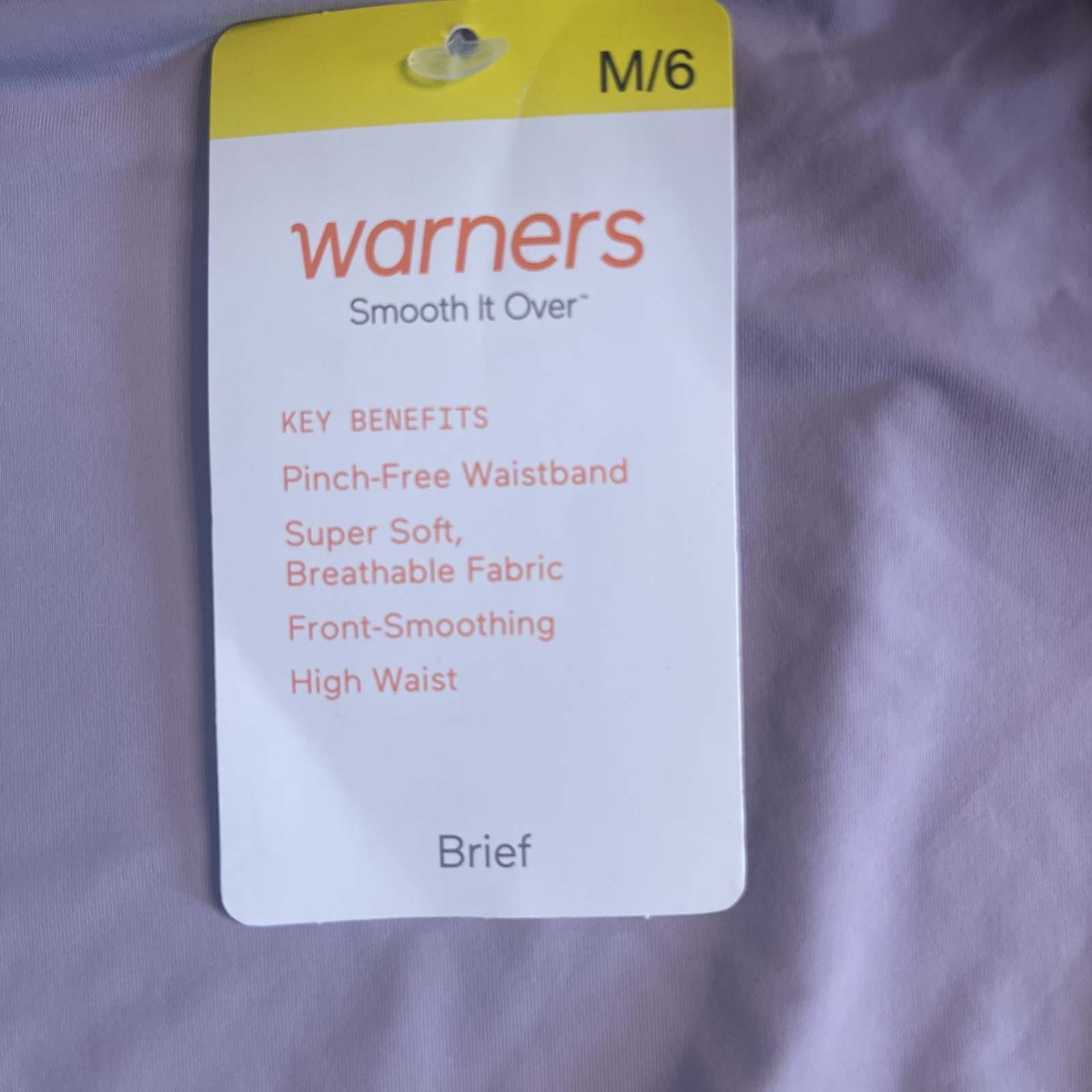 NWT Warner’s Brief Panty Women Medium Mauve Purple Sissy Feminine Granny Panties