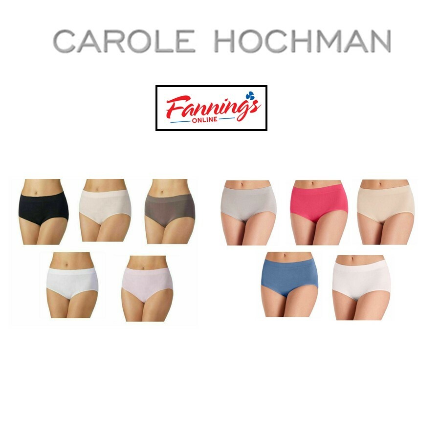 CAROLE HOCHMAN Women’s Seamless Brief 5 Pack of Underwear | C41