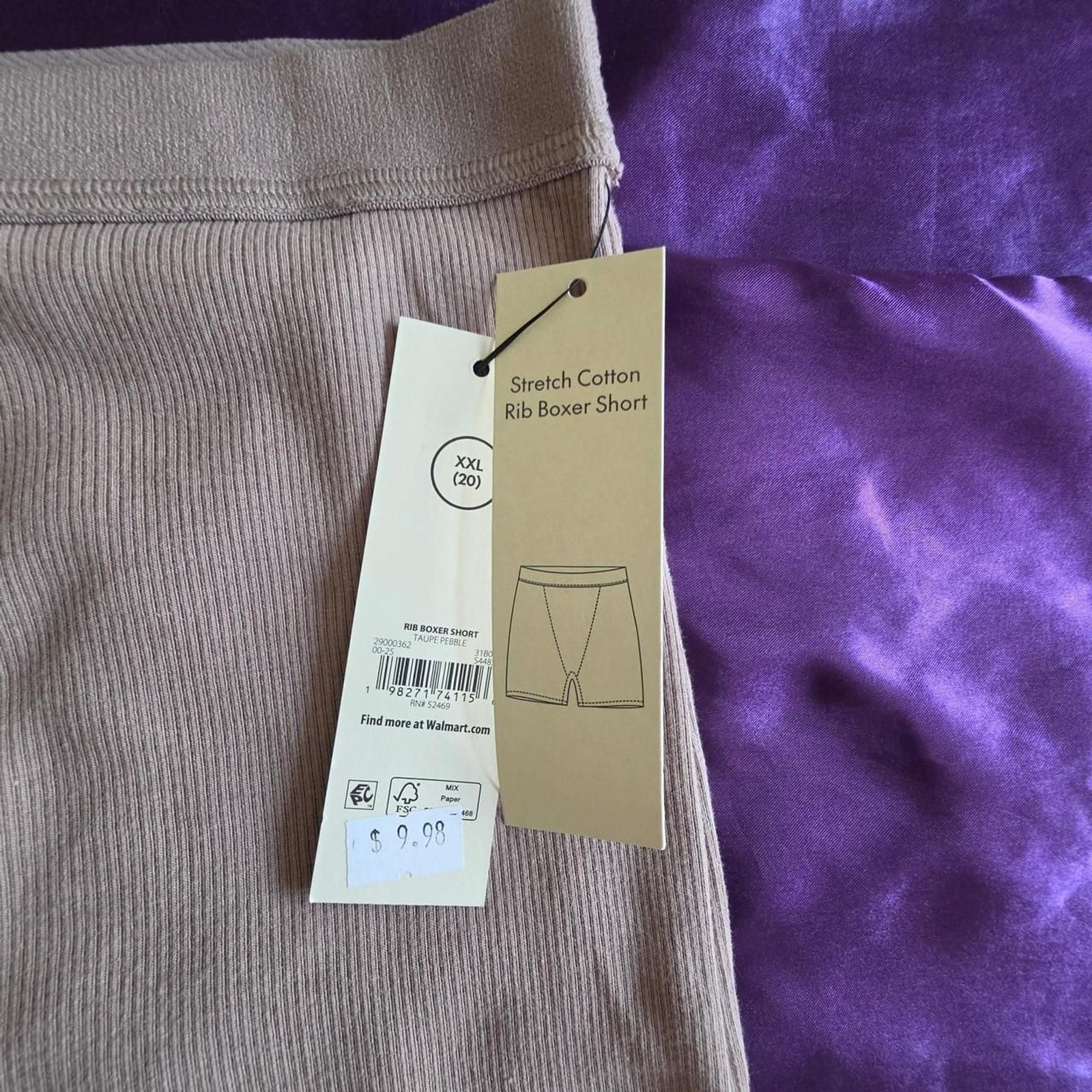 Walmart Women’s Tan Boxers-and-briefs