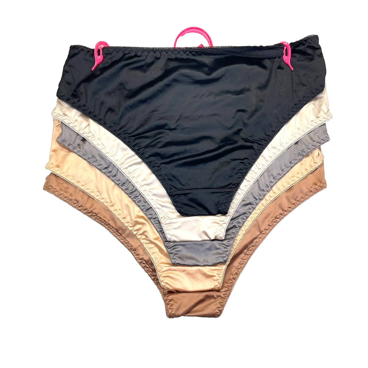 NWT 5-Pack Betsey Johnson Women’s L Hi-Leg Bikini Underwear LCP5-BJ38 Assorted