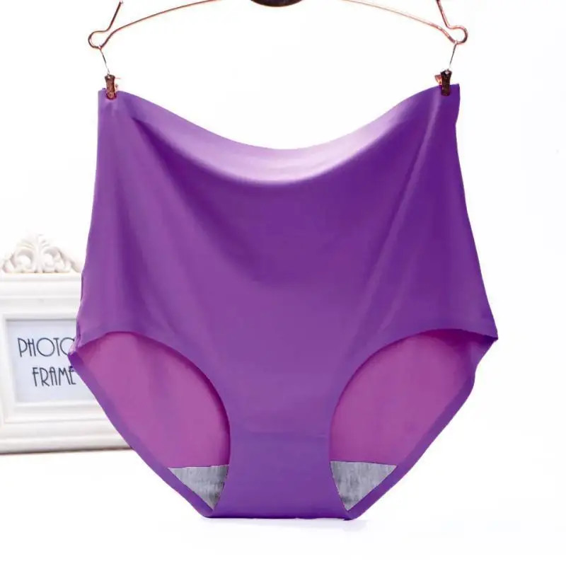 Seamless Panties Plus Size High Waist Soft Stretch Breathable Underwear Fit