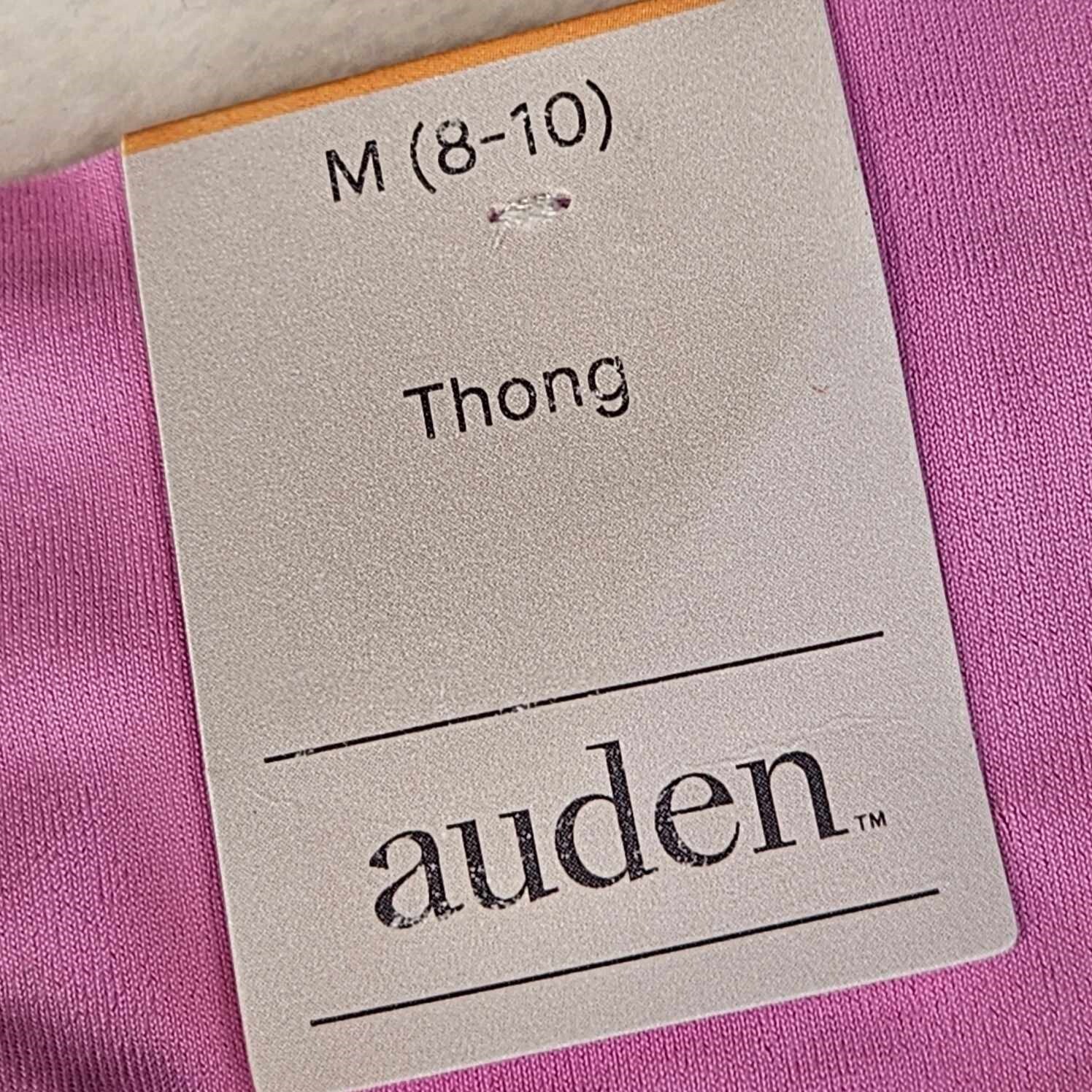 Auden 6pk Laser Cut Thong with Lace Back Underwear Women Medium Stretch Red/Pink