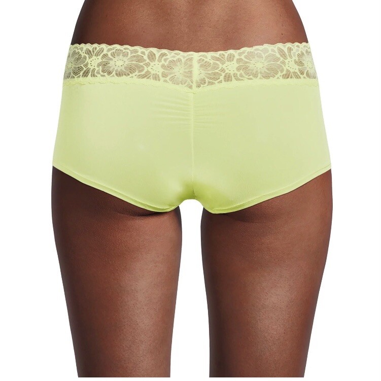 No Boundaries Juniors Micro Boyshort Panties Small 3-5 Adrenalime Lime New Soft