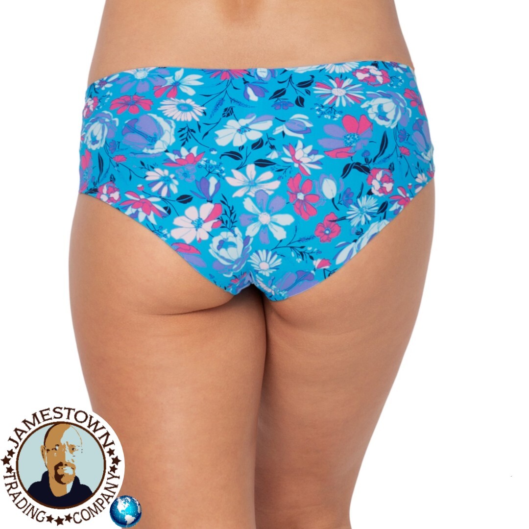 No Boundaries Juniors No Show Blooms/Lime/Wash Hipster Panty 3 pack XL