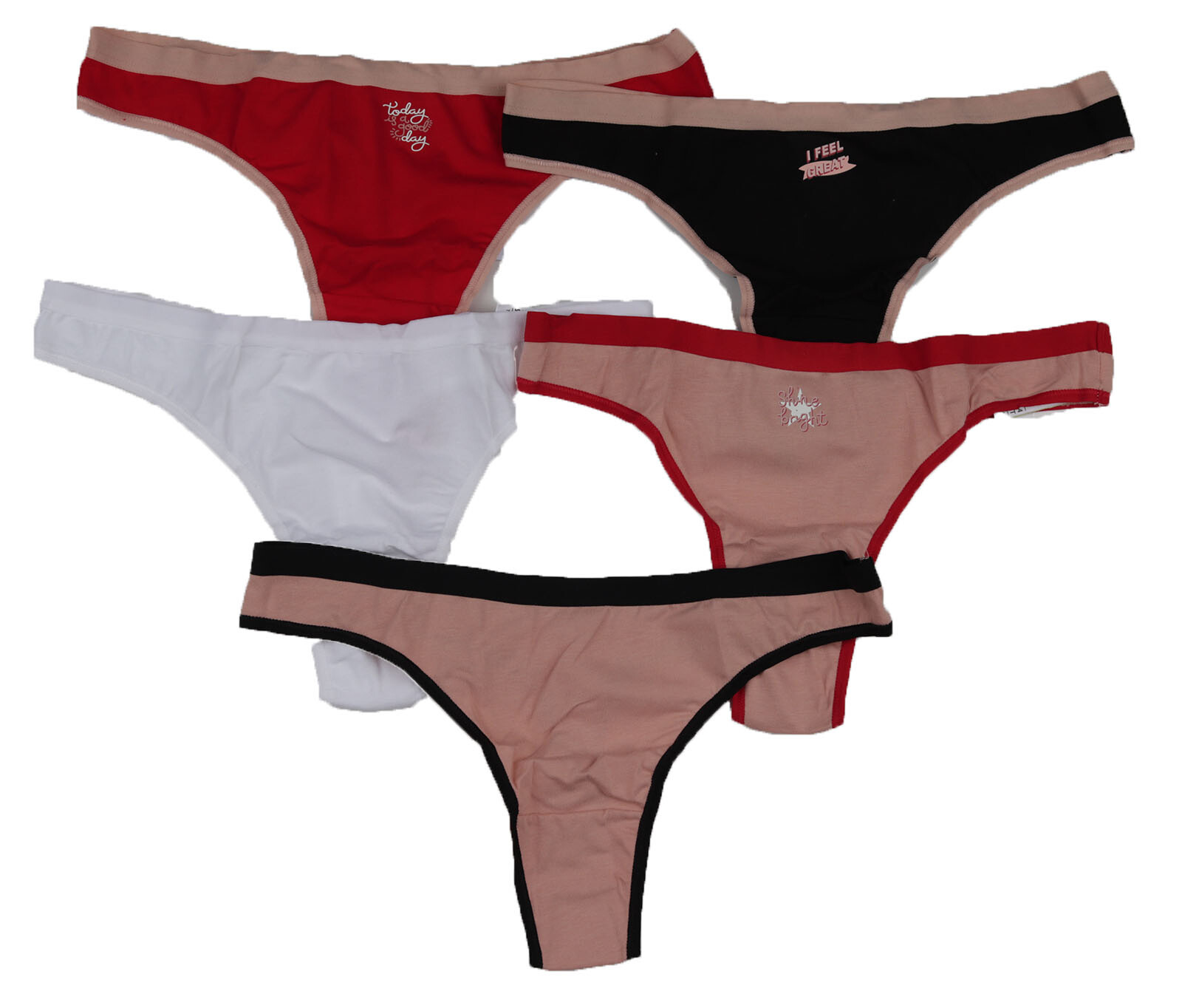 M&S Multicoloured Thongs Womens Size 10 x5 zz
