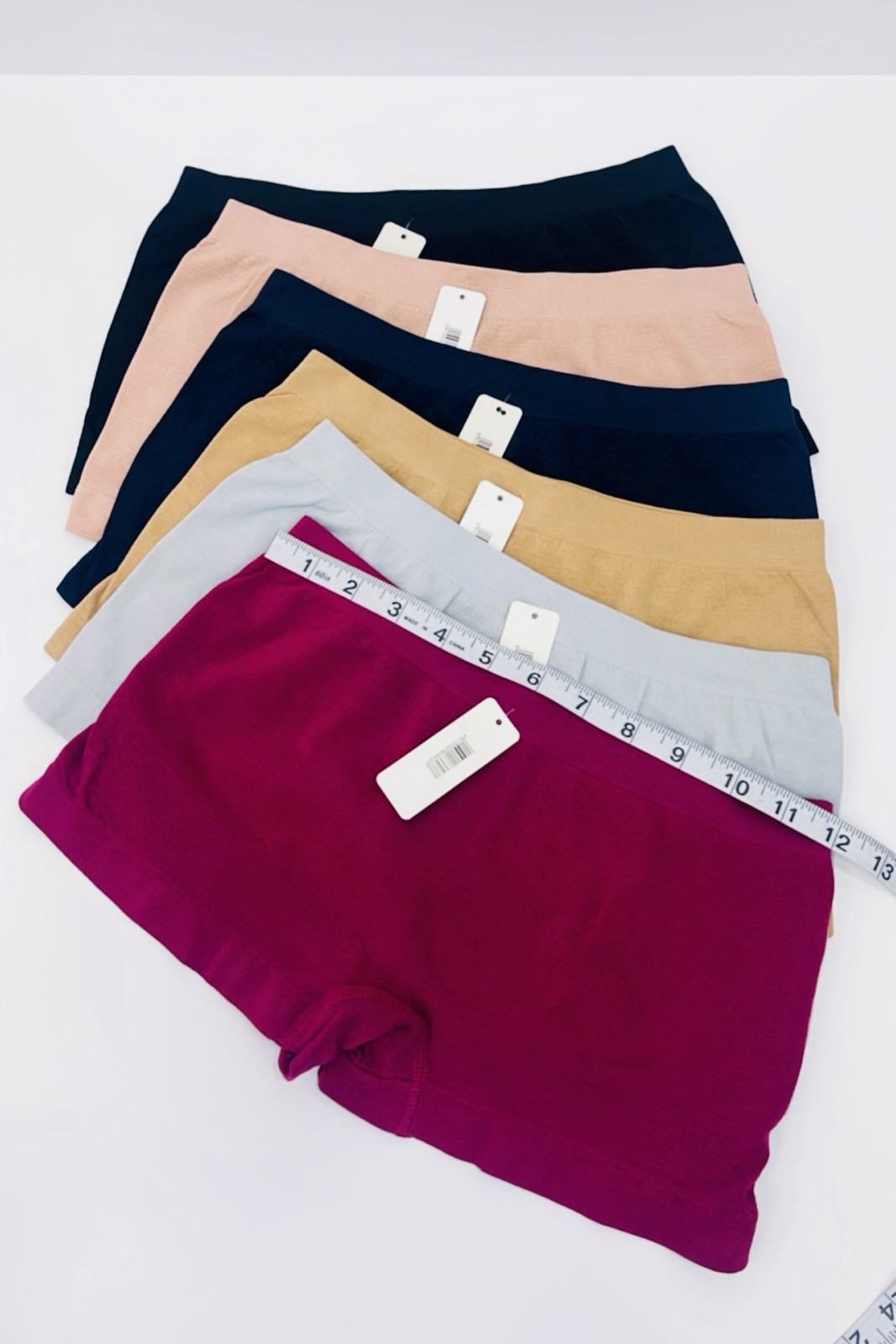 6 Pack Boy shorts Panties Boxer Women Underwear Comfy Soft Seamless One Size 125