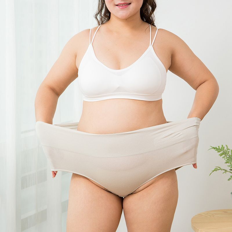 Seamless Body Shaper Panties M-5XL High Waist Cotton Panty Women Underwear 4pcs