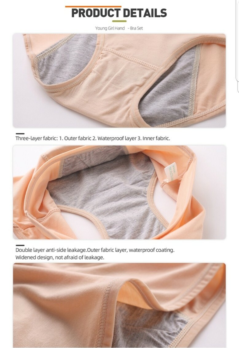 Young Girl Intimates Period Panties Modal size XXL – Please check measurements