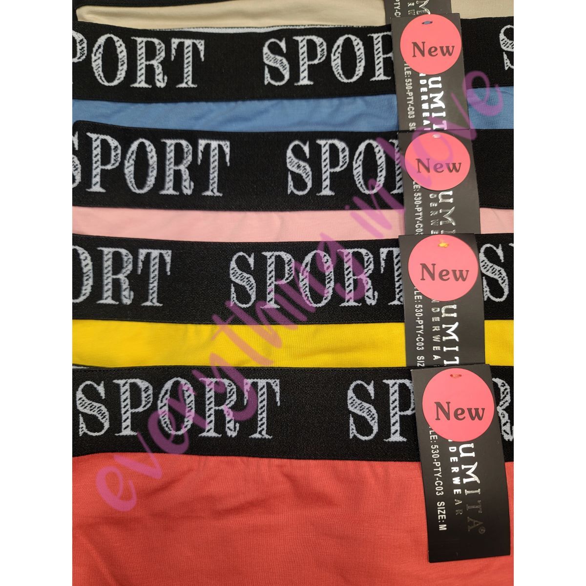 Youmita Ladies Soft Stretch Cotton High Rise Sport Boxer Brief Shorts Boyshorts