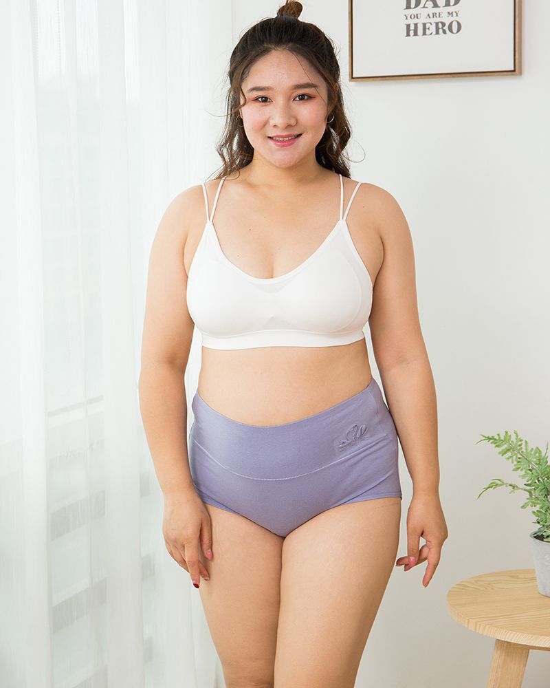 Seamless Body Shaper Panties M-5XL High Waist Cotton Panty Women Underwear 4pcs