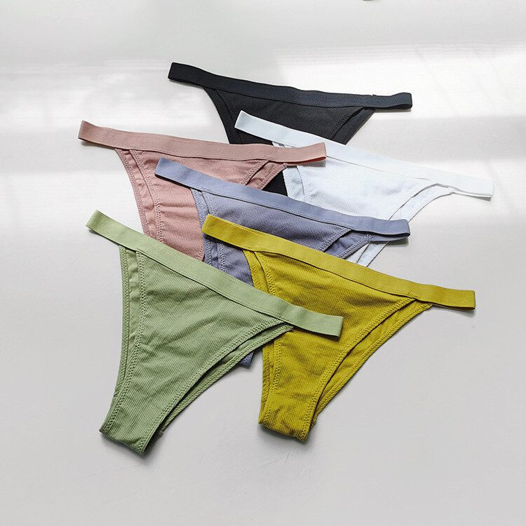 3 Packs Lot Womens Sexy Thongs G-string Panties High Cut Underwear Bottom Brief