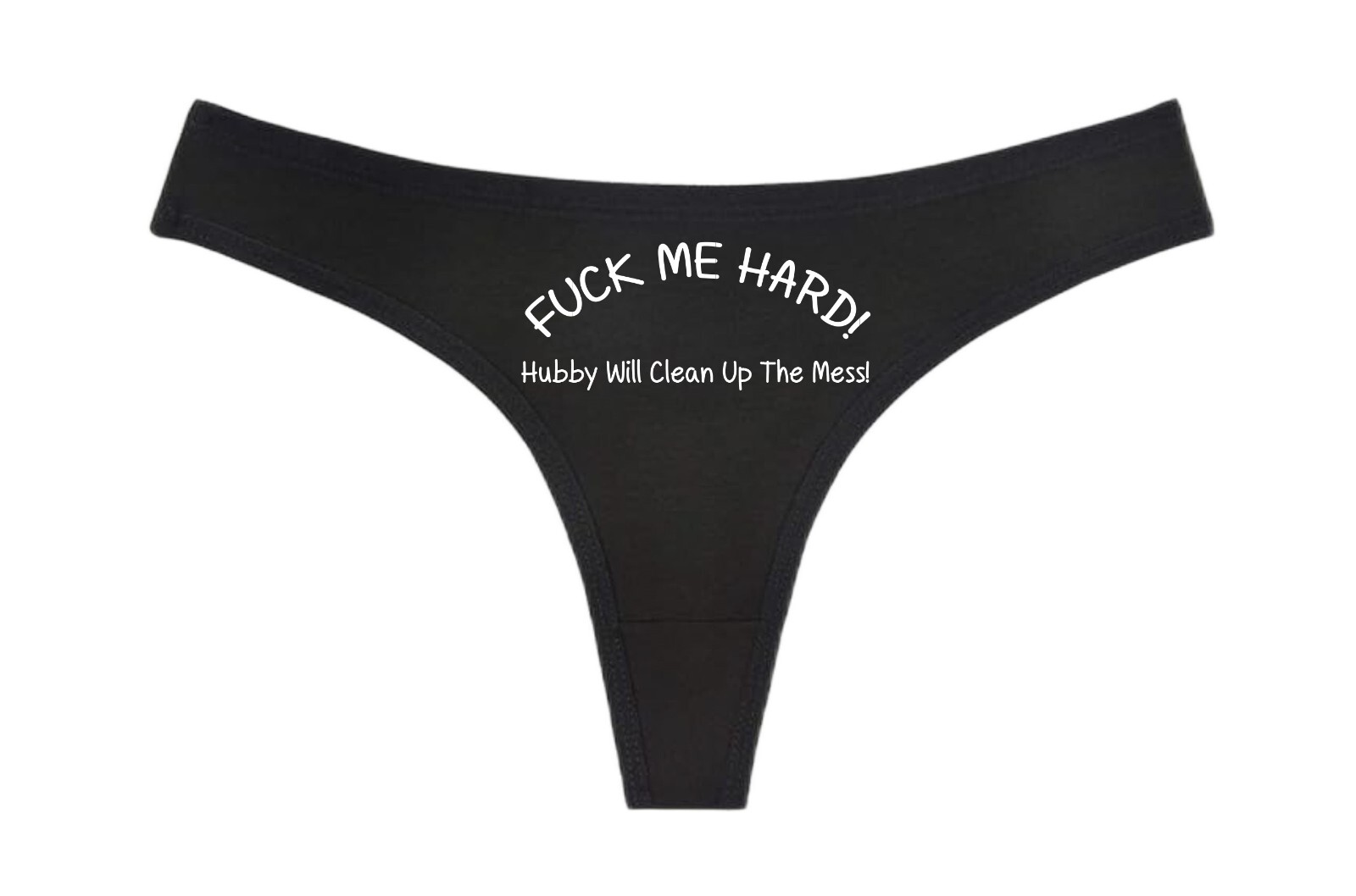 *UCK ME HARD HUBBY WILL CLEAN UP THE MESS – Black Thong – Swingers Hot Wife MFM