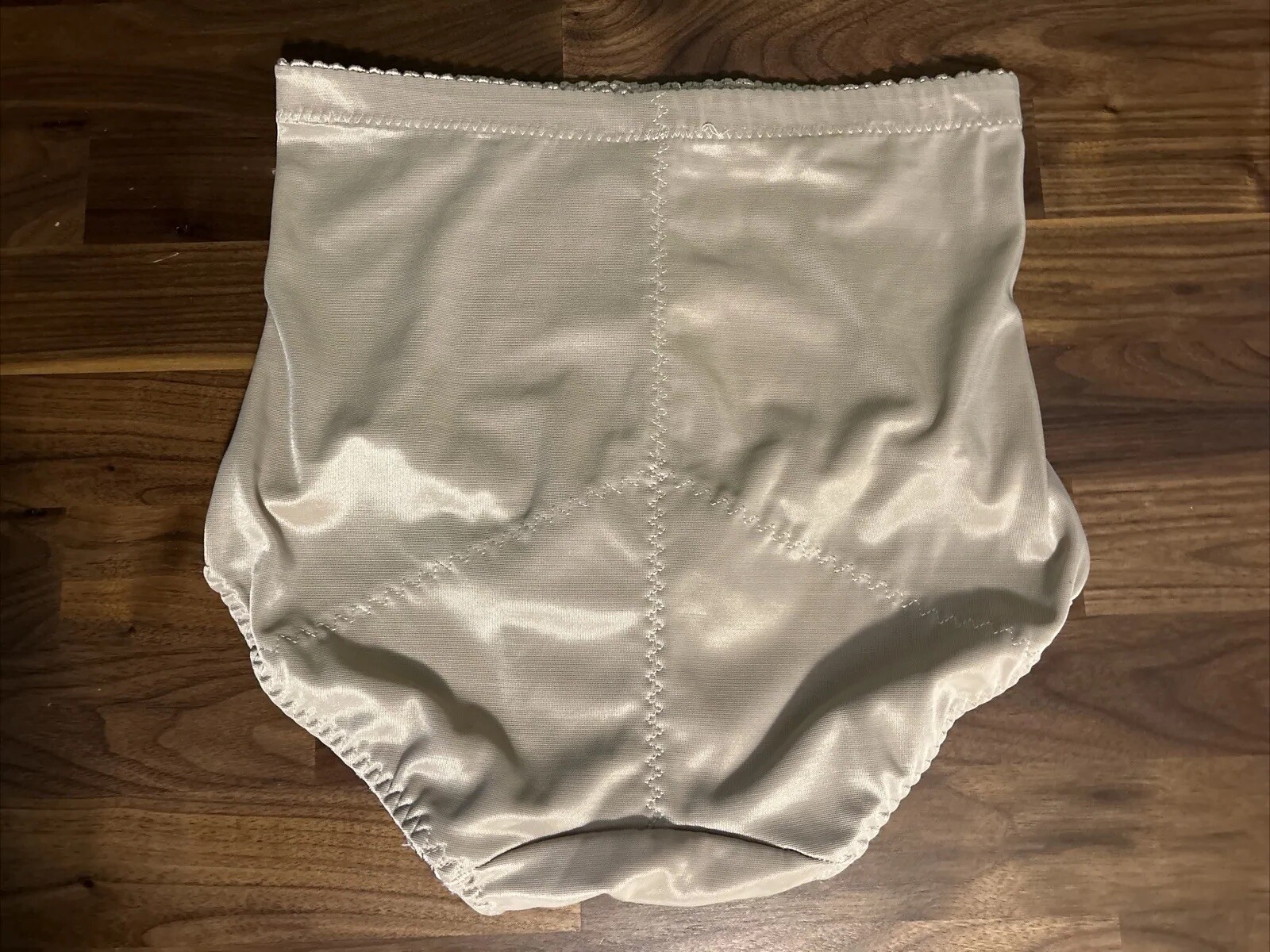 Vintage y2k Panties Nylon Lace Sissy Med Shaper Second Skin Sexy Shiny