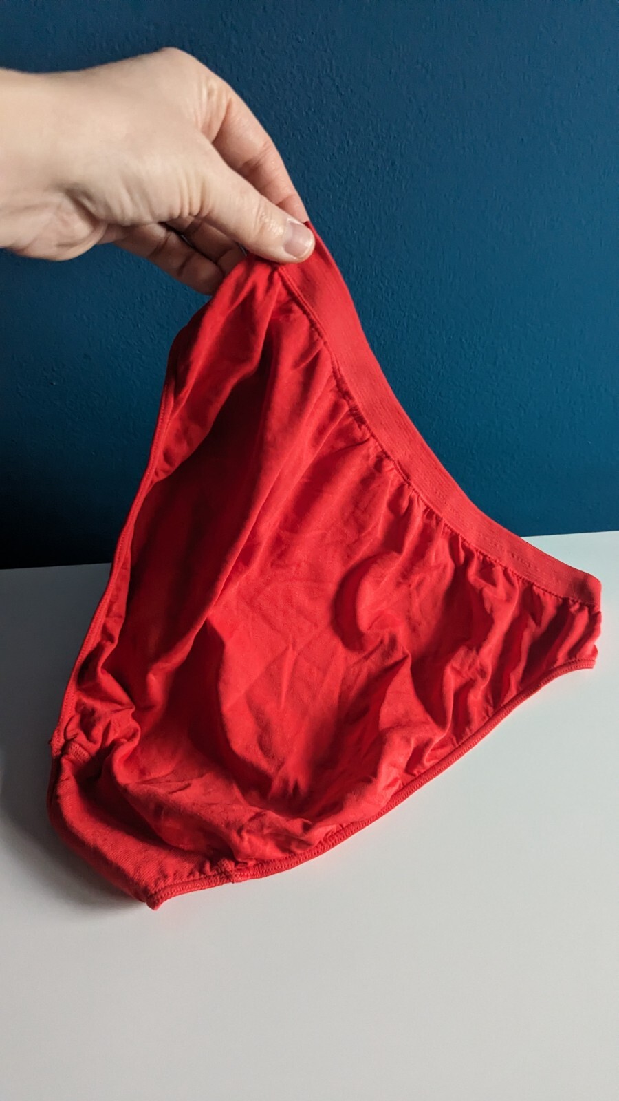 NWT Victorias Secret VS L 1999 Tactel Nylon Hi-Cut Panties Panty VTG 90s Y2K RED