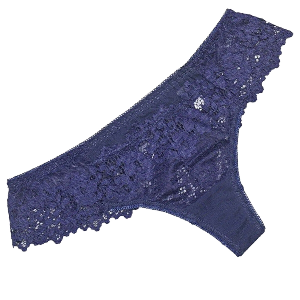 Women High Rise Silky Lace Sexy Floral Panties Thongs Knickers Underwear 3 Pack