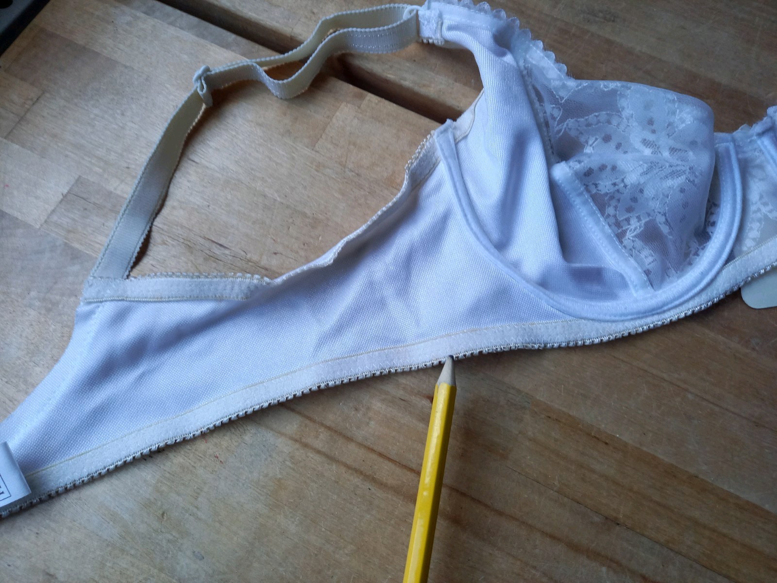 White Bra with Half Lace Cups Underwire Bra 36C BRAND NEW’