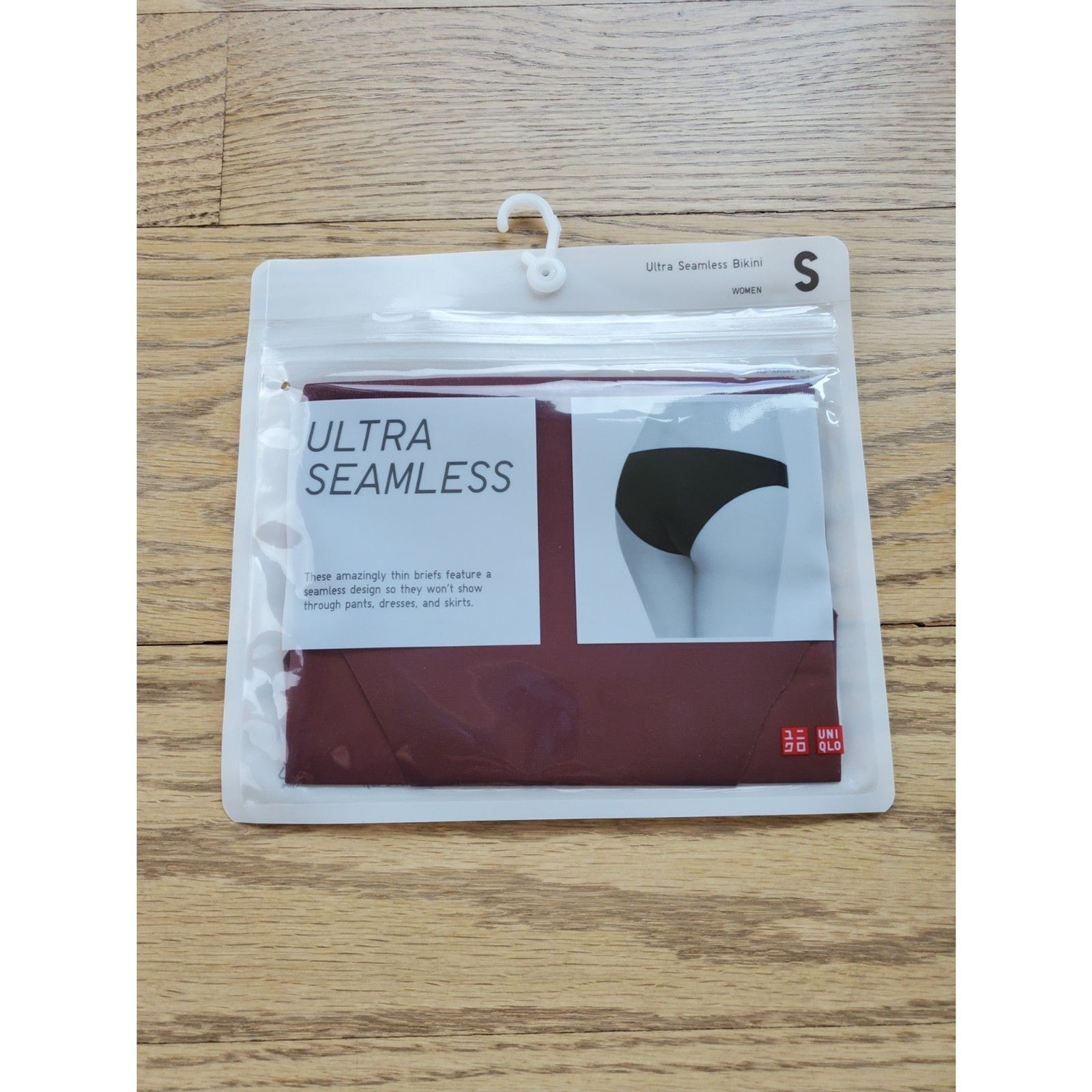 Uniqlo Womens S Ultra Seamless Bikini Wine Red New