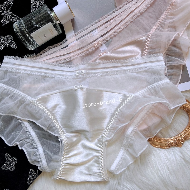 3 Pack Lot Sexy Womens Lace Panties Sweet Bow Lace Underwear Sexy Briefs