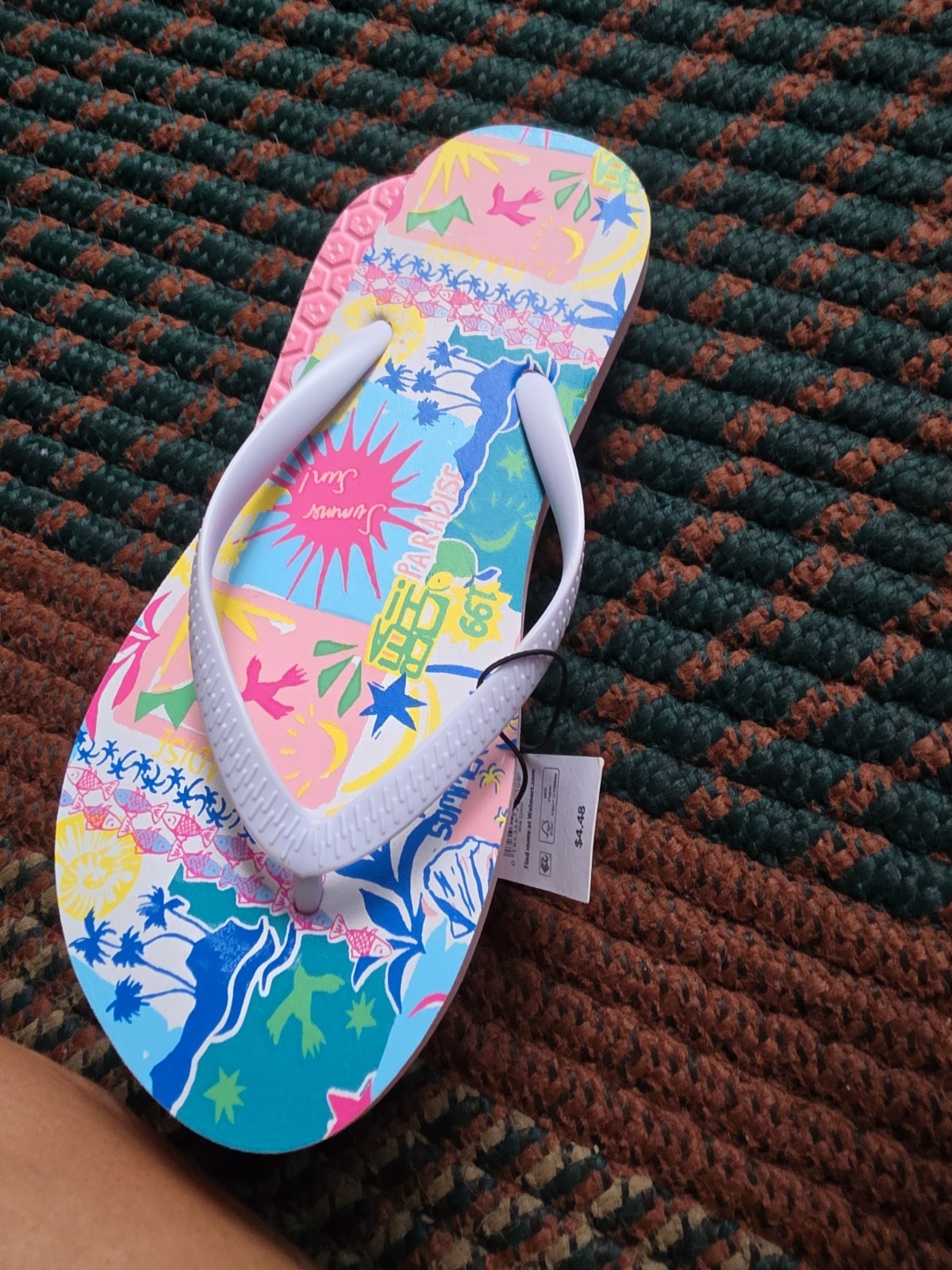 THONGS NO NO BOUNDARIES SIZE 8 WITH TAGS