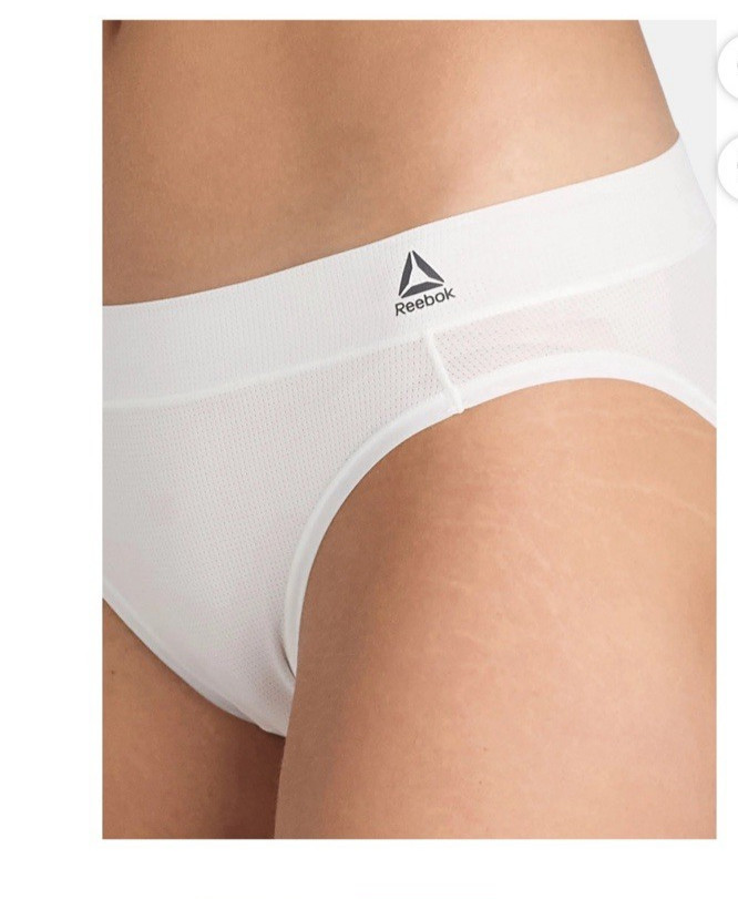 Reebok Women’s Assorted Air Tech Stretch Mesh Performance Bikinis 6-pack Size XL