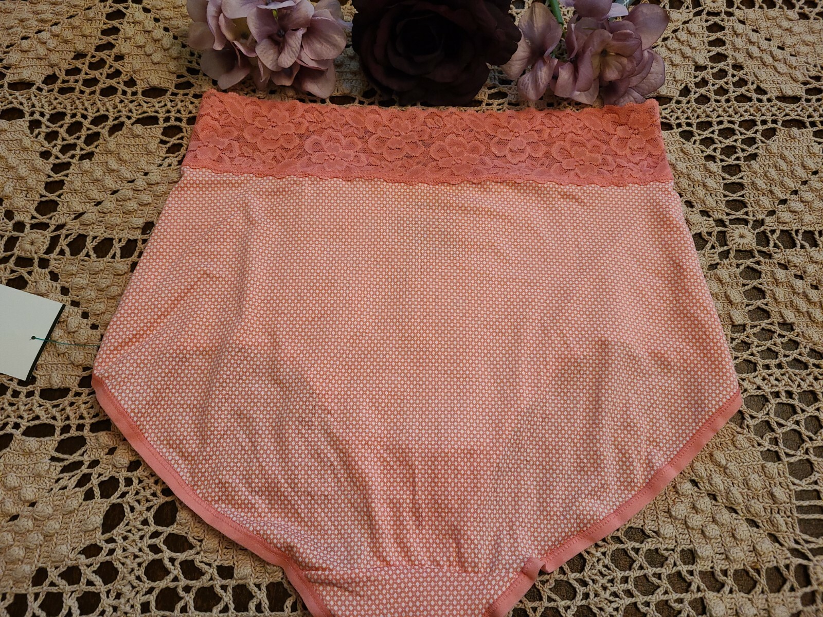 L/7 WARNER’S RS3183L seXy ULTRA SOFT LACE WAIST BRIEF PANTIES ~NWT $13.00
