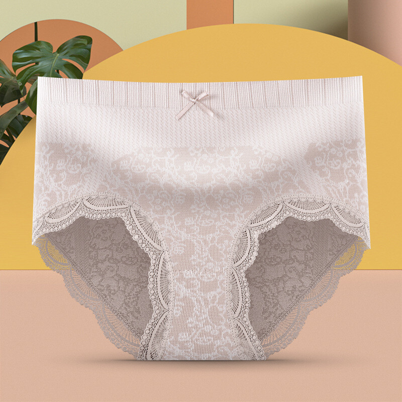 4 Pack Graphene Antibacterial Women Cotton Underwear Panties Softer Mid-waist