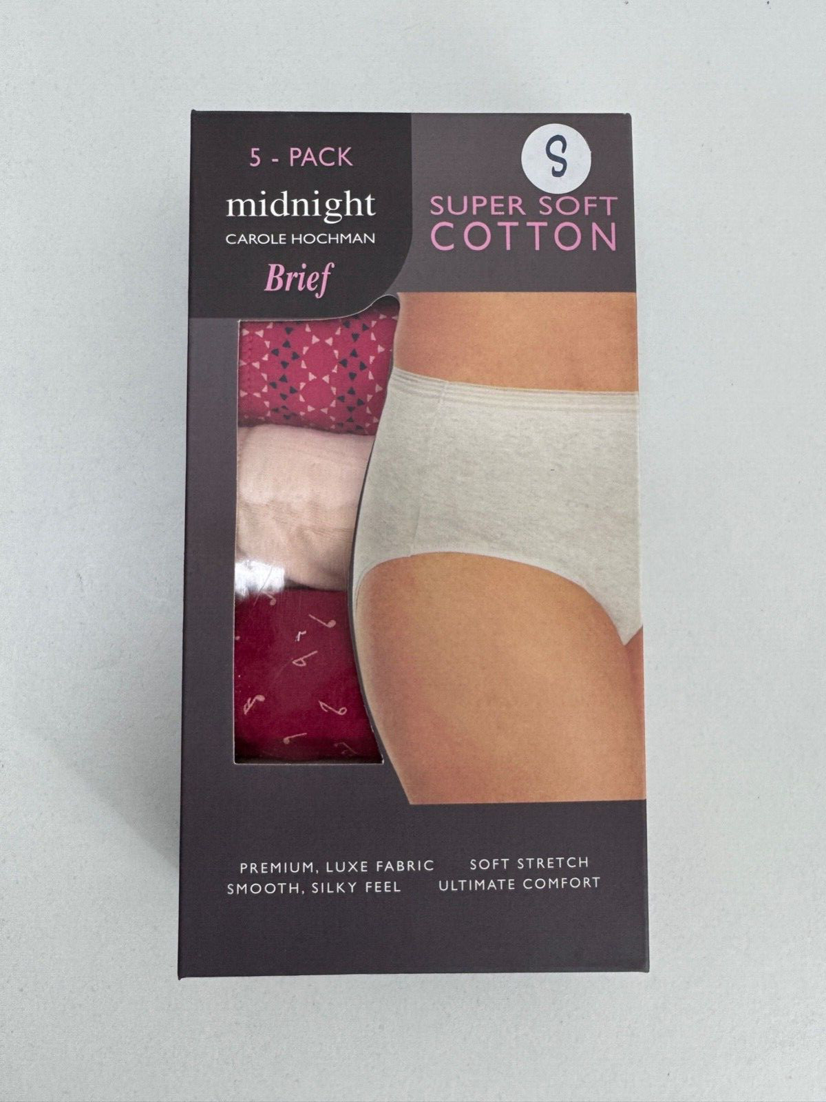 Carole Hochman Ladies Super Soft Cotton Briefs – 5-Pack XS-XXL