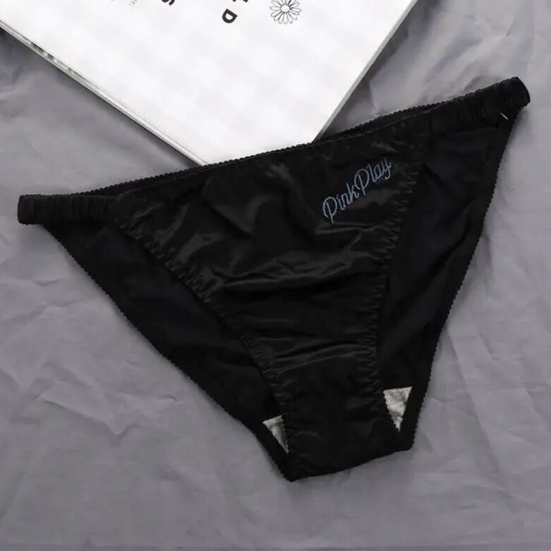 Sexy Womens Satin Panties Thongs Glossy Underwear Low Waist Briefs Underpants