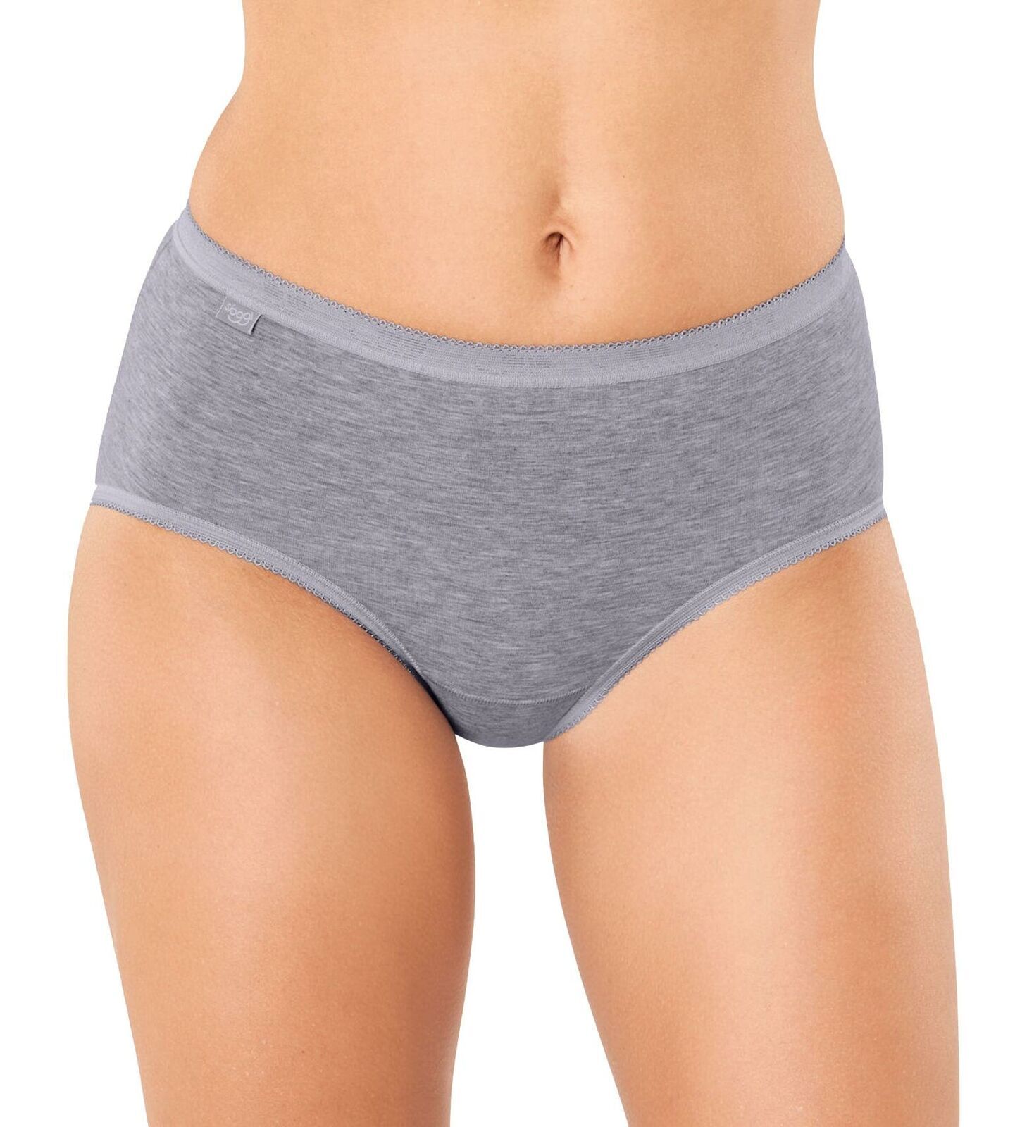 Sloggi Basic+ Cotton Rich Midi Brief Black, White, Grey or Skin 10005038.