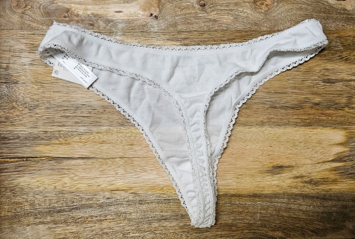 NWT Women’s Medium Thong / Boy Short Lot Of 3 Black / White / Pink