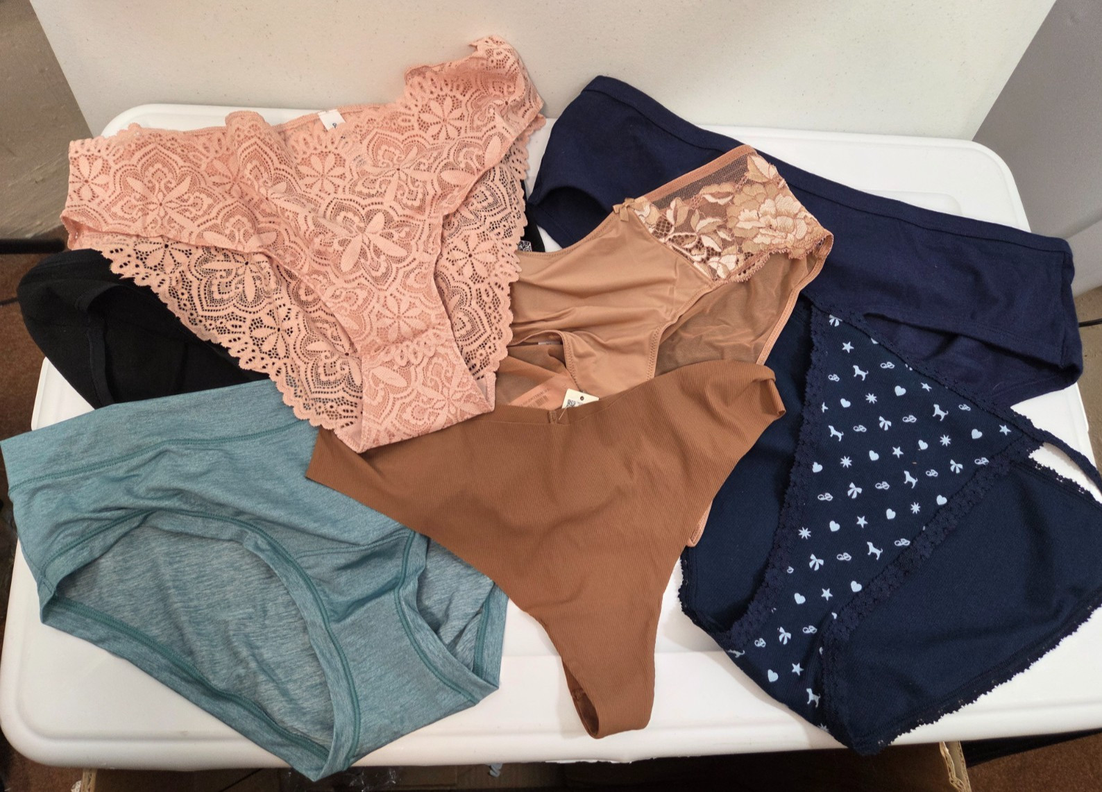 Lot of 7 XL Mixed Panty Lot Smoothez Pink VS Aerie Gap Adore Me Old navy NWT