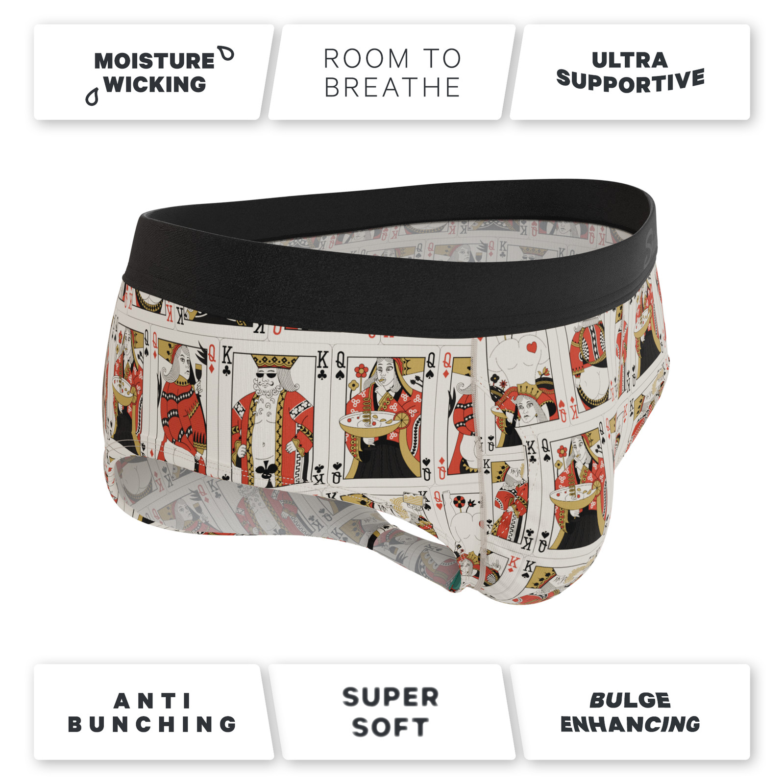 The Bottomless Blackjack | Vintage Playing Cards Ball Hammock® Pouch Underwear B