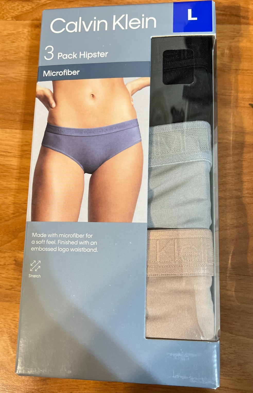 NWT Calvin Klein Woman Microfiber Hipster Underwear-3PK